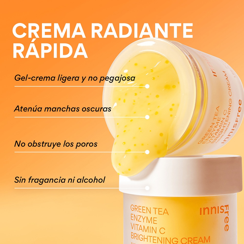 VITAMIN C BRIGHTENING REFILLABLE GEL CREAM MOISTURIZER FOR DARK SPOTS (CREMA RADIANTE DE VITAMINA C RELLENABLE)
